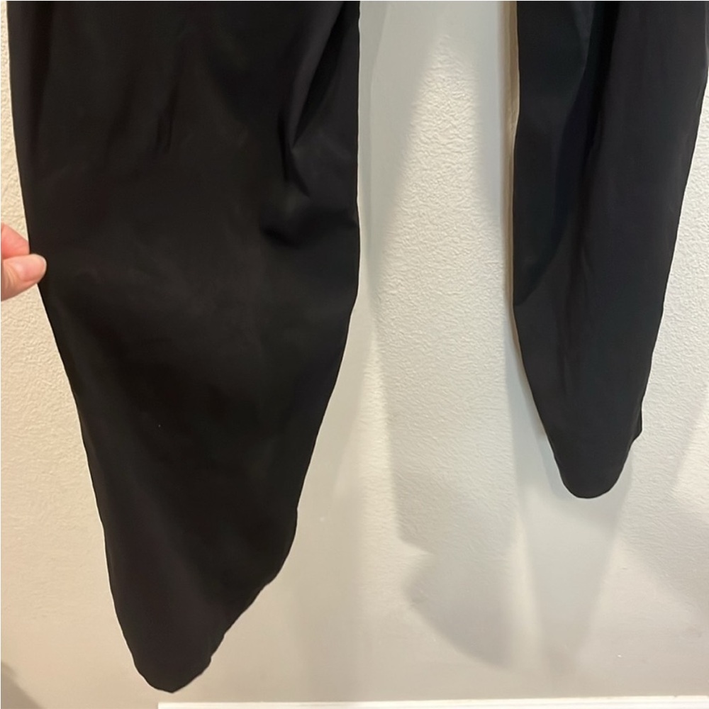 Eileen Fisher Linen Black Straight Leg Pants - Picture 7 of 11
